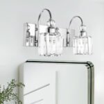 Modern Crystal Vanity Wall Sconce - Image 5