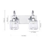 Modern Crystal Vanity Wall Sconce - Image 31