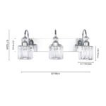 Modern Crystal Vanity Wall Sconce - Image 32