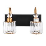 Modern Crystal Vanity Wall Sconce - Image 11