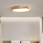 Retro Simple Round Wood Ceiling Lamp - Image 5