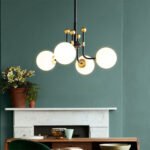 Black Gold Sputnik Chandelier Modern Pendant Light - Image 2