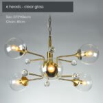 Gold Glass Modern LED chandelier - Image 5