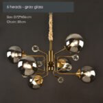 Gold Glass Modern LED chandelier - Image 7