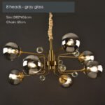 Gold Glass Modern LED chandelier - Image 10