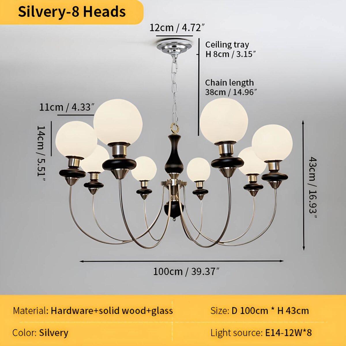 Modern Luxury Metal Chandelier - Image 23