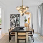 Statement Ribbed Glass Bubble Chandelier - Image 2