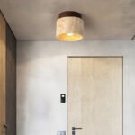 Contemporary Industrial Beige Stone Wall Light - Image 16