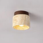 Contemporary Industrial Beige Stone Wall Light - Image 23