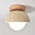 Contemporary Industrial Beige Stone Wall Light - Image 8
