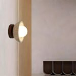 Contemporary Industrial Beige Stone Wall Light - Image 6