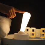 Creative toggle rocker night light eye care night light bedside ambient light simple silicone wireless wall light small gift