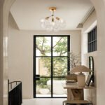 Modern Cluster Glass Bubble Chandelier / Semi Flush - Image 7