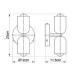 Modern Creamy Double Heads Wall Sconce - Image 32