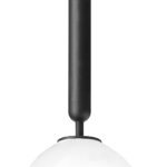 Mid-century 1-light Glass Globe Pendant Light - Image 5