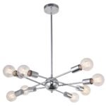 Modern Globe Linear Sputnik Chandelier - Image 6