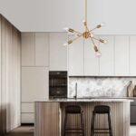 Modern Globe Linear Sputnik Chandelier