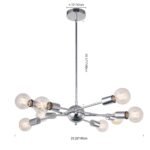 Modern Globe Linear Sputnik Chandelier - Image 20