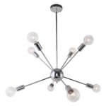 Modern Silver Sphere Chrome Sputnik Chandelier - Image 3