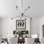 Modern Silver Sphere Chrome Sputnik Chandelier - Image 2