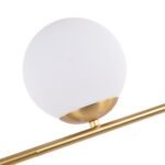 Modern Style 4-Light Glass Globe Linear Island Chandelier - Image 12