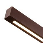 1-Light Modern Minimalist LED Wood Linear Chandelier - Image 12