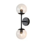 2-Light Glass Globe Wall Sconce - Image 14