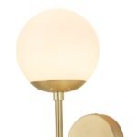 2-Light Glass Globe Wall Sconce - Image 6