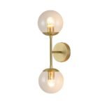 2-Light Glass Globe Wall Sconce - Image 10