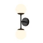 2-Light Glass Globe Wall Sconce - Image 7