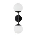 2-Light Glass Globe Wall Sconce - Image 8