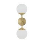 2-Light Glass Globe Wall Sconce - Image 4