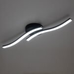 2-Light Wavy Linear Dimmable LED Flush Mount Wall Light - Image 17