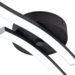 2-Light Wavy Linear Dimmable LED Flush Mount Wall Light - Image 15