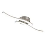 2-Light Wavy Linear Dimmable LED Flush Mount Wall Light - Image 3