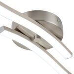 2-Light Wavy Linear Dimmable LED Flush Mount Wall Light - Image 9