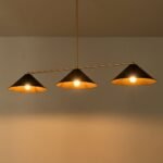 3-Light Black Cone Shade Kitchen Island Pendant - Image 12