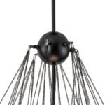 3-Light Cluster Frosted Glass Bubble Chandelier - Image 9