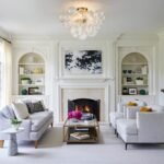 3-Light Cluster Ribbed Glass Bubble Semi Flush Chandelier - Image 5