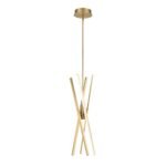 4-Light Dimmable LED Tube Sputnik Chandelier - Image 5