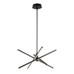 4-Light Dimmable LED Tube Sputnik Chandelier - Image 11