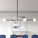 4-Light Opal Glass Globe Kitchen Island Pendant - Image 3