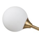 4-Light Opal Glass Globe Kitchen Island Pendant - Image 8