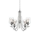 5-Light Glass Shade Empire Chandelier - Image 6