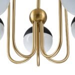 5-Light Milky Glass Globe Round Chandelier - Image 8