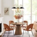 5-Light Milky Glass Globe Round Chandelier - Image 5