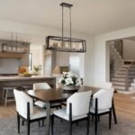 5-Light Curved Rectangle Frame Island Chandelier - Image 2