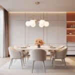 6-Light Frosted Glass Globe Bubble Round Chandelier - Image 2