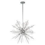 6-Light Glass Globe Bubble Sputnik Sunburst Chandelier - Image 7