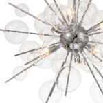 6-Light Glass Globe Bubble Sputnik Sunburst Chandelier - Image 14